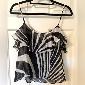 Show Me Your Mumu Zebra Print Top - Size Small